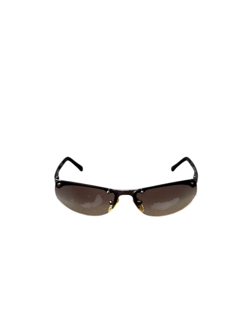 Moschino Vintage Brown Metal Unisex Sunglasses
